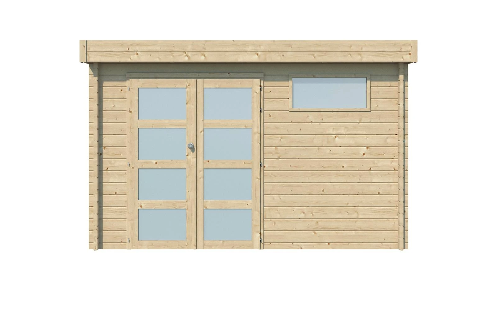 Woodlands Blokhut Modern met Dakisolatie 355 x 295 cm - Afbeelding 1